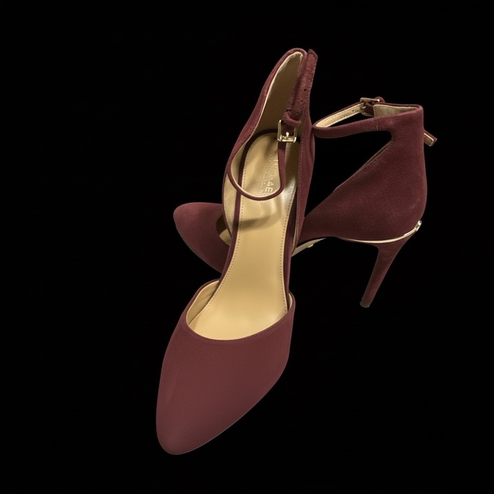 Michael Kors Burgundy Suede Heels